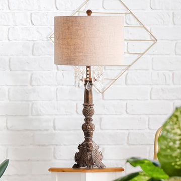 Carlisle 33.5" Resin/Acrylic LED Table Lamp - JONATHAN Y